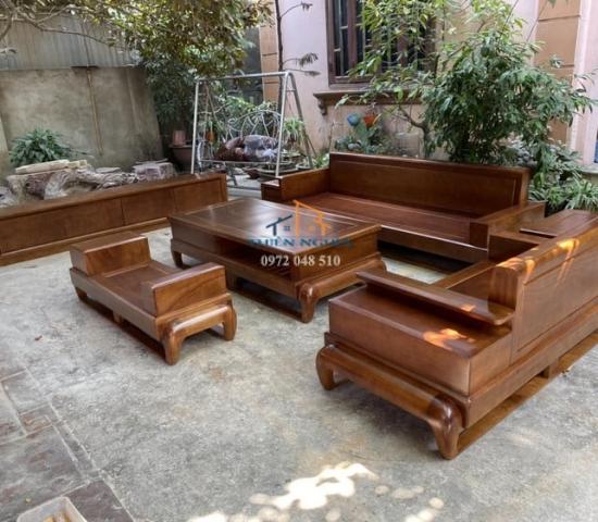 Sofa gỗ gõ đỏ